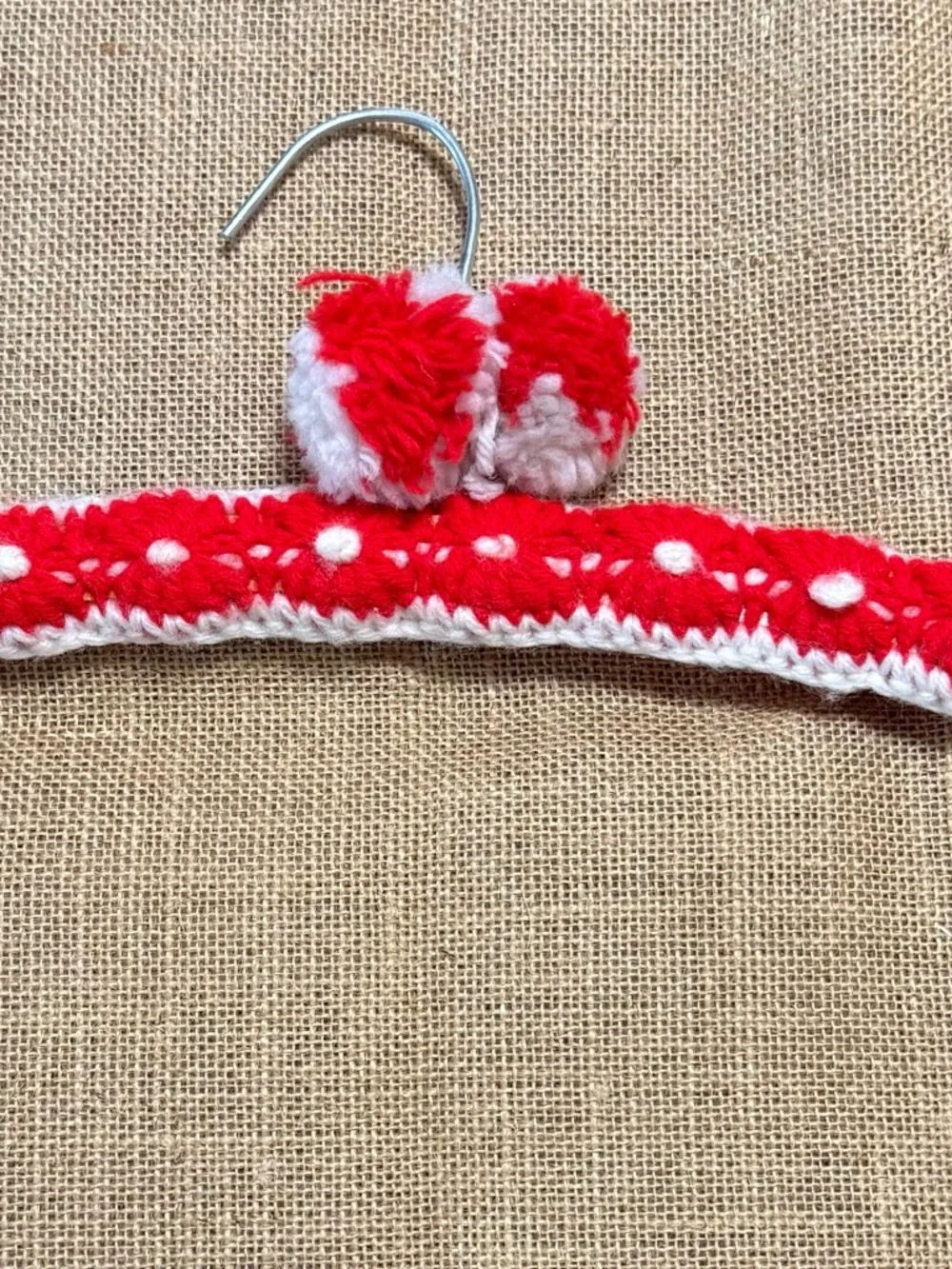 Vintage crochet hanger